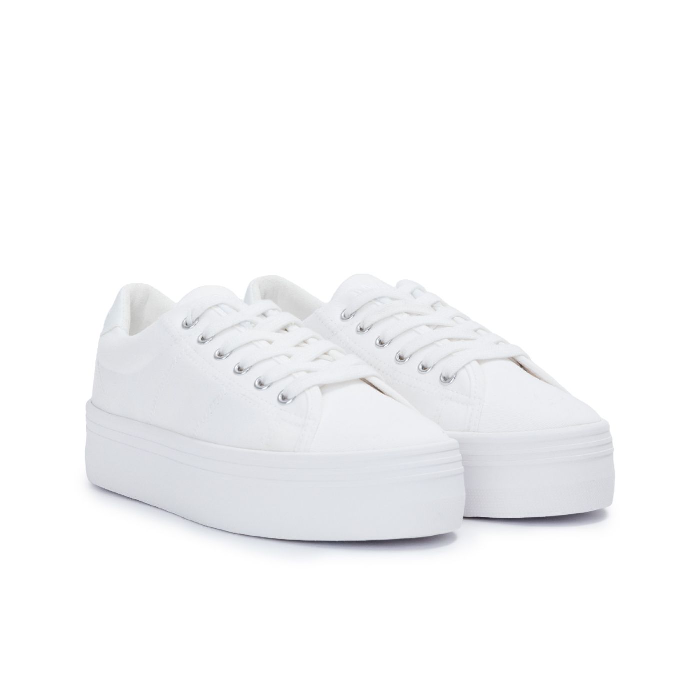 PLATO M SNEAKER  -  CANVAS  - BIANCO